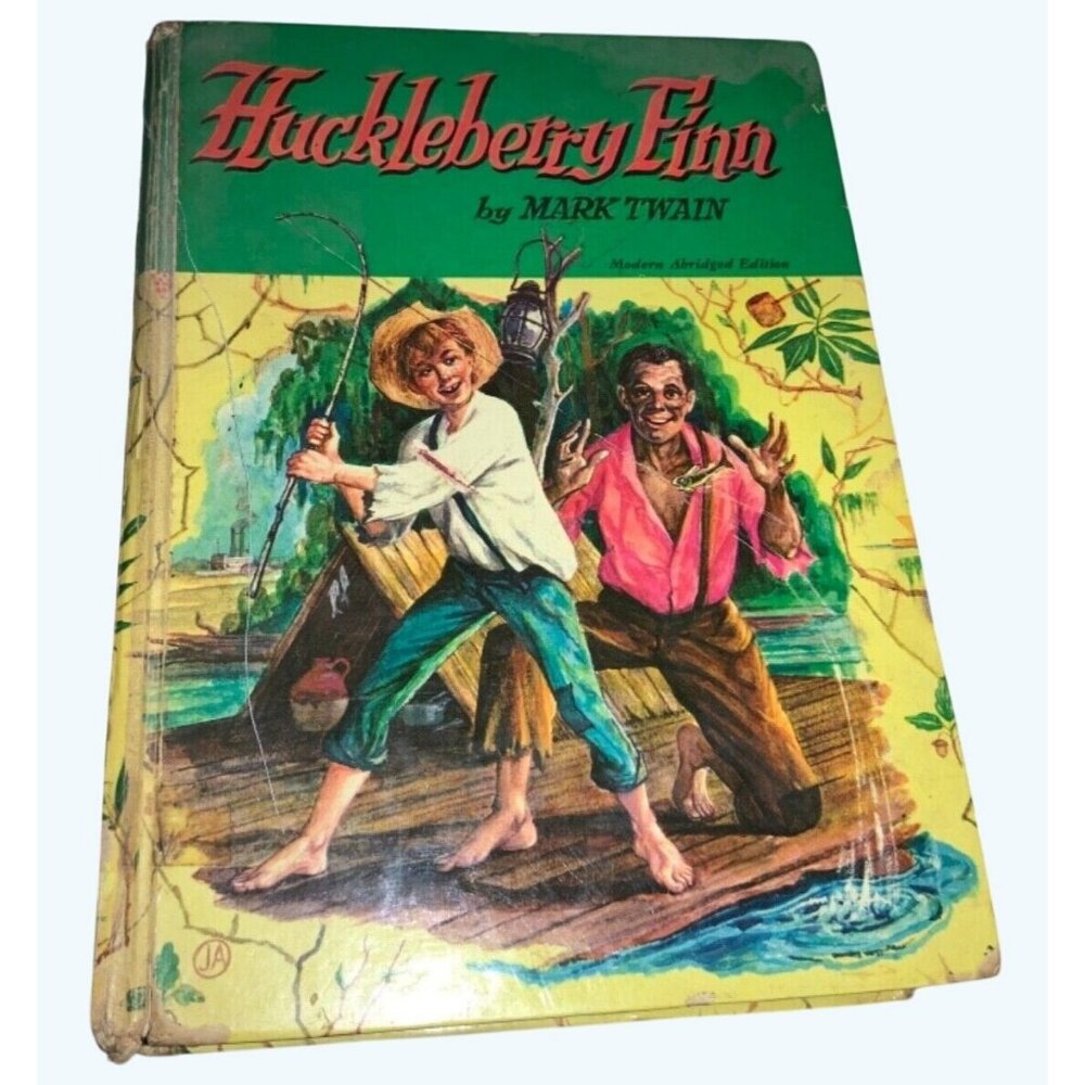 Mark Twains Huckleberry Finn Modern Abridged Edition Hardcover Book